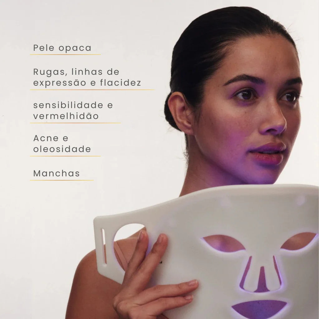 Máscara Facial de Terapia de Luz LED: Vital Skin 7C®