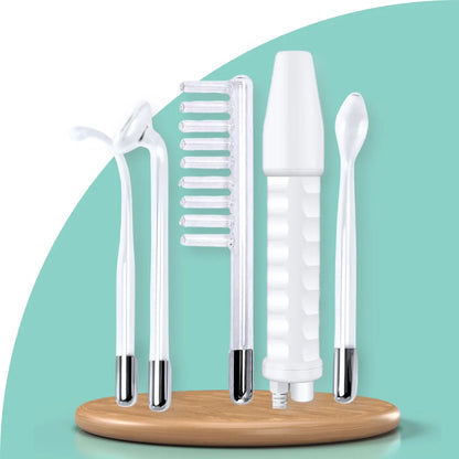 Derma Capilar™: Aparato de Alta Frecuencia Profesional para Tratamiento Capilar y Facial con 4 Electrodos