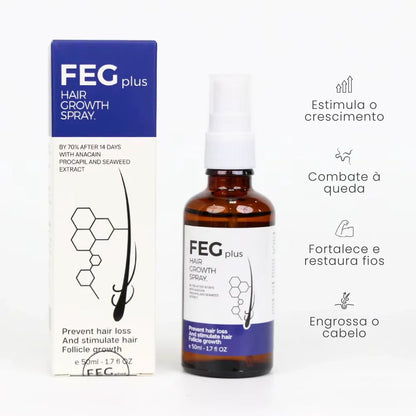 FEG Plus+: Spray de Crecimiento Capilar Intensivo
