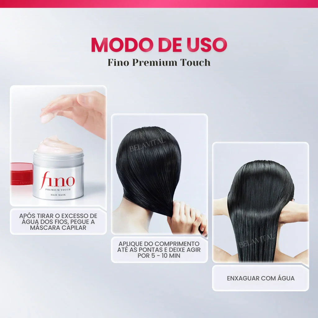 Máscara Japonesa Fino Premium Touch: Reconstrucción Capilar Completa