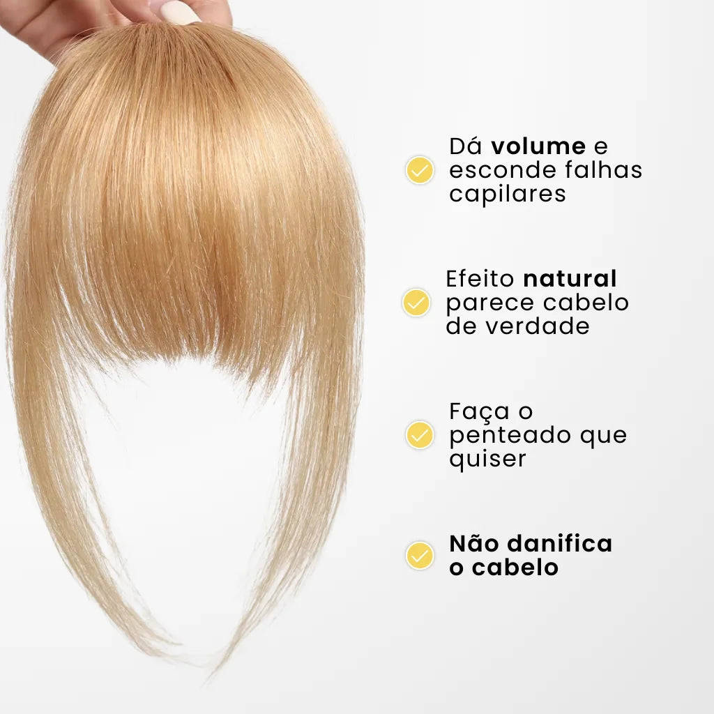 Aplique de Flequillo TicTac: Cabello Humano con Tecnología 3D