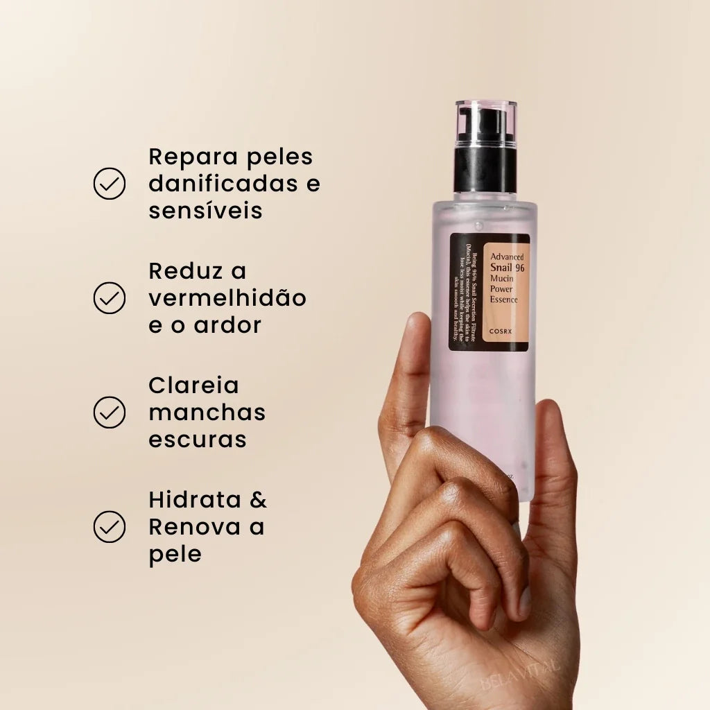 Sérum Coreano Advanced Snail 96: Reparación con Mucina de Caracol