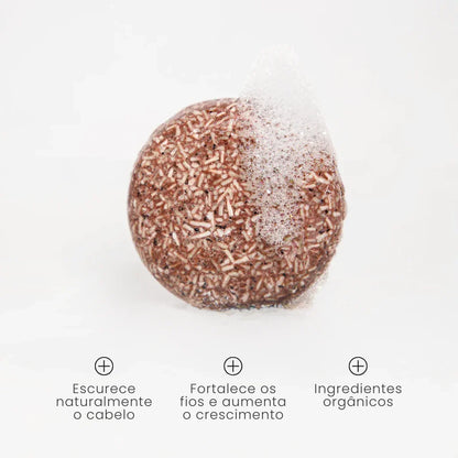 PurcPure Hair Brown: Shampoo en Barra para Oscurecer el Cabello Blanco