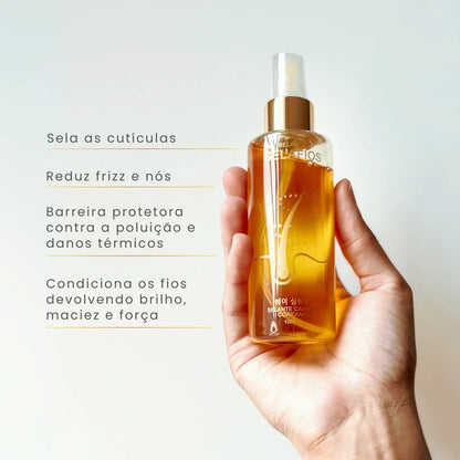 Spray Protector Térmico Antifrizz SelaFios | Multibeneficios para Cabellos Dañados