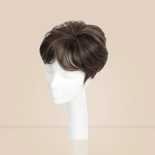 Top Closure - Tope de Cabello Corto Natural | Para Alopecia y Fallas