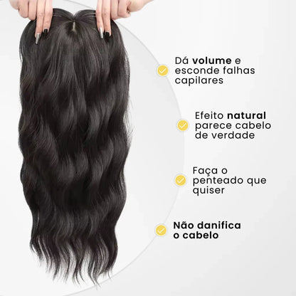 Top Closure - Tope de Cabello Natural Ondulado 50cm | Para Alopecia y Fallas