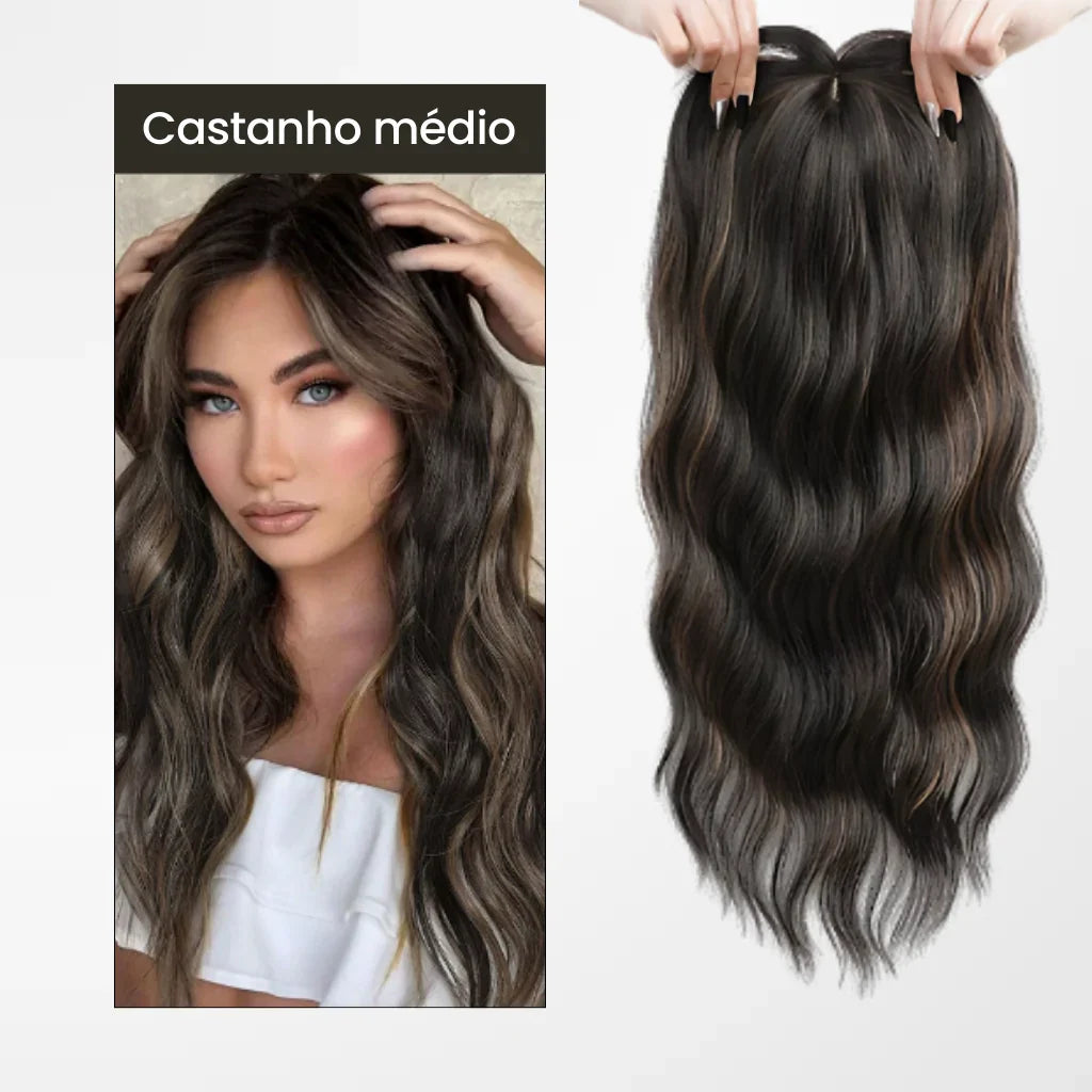 Top Closure - Tope de Cabello Natural Ondulado 50cm | Para Alopecia y Fallas