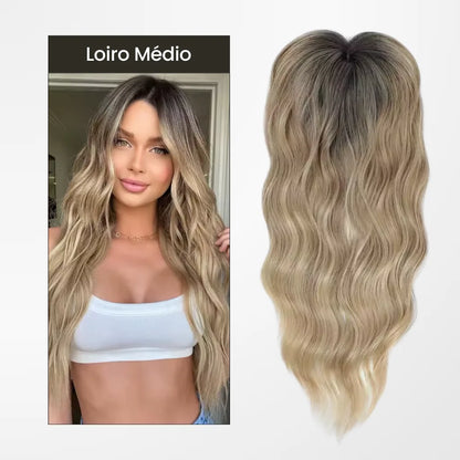 Top Closure - Tope de Cabello Natural Ondulado 50cm | Para Alopecia y Fallas