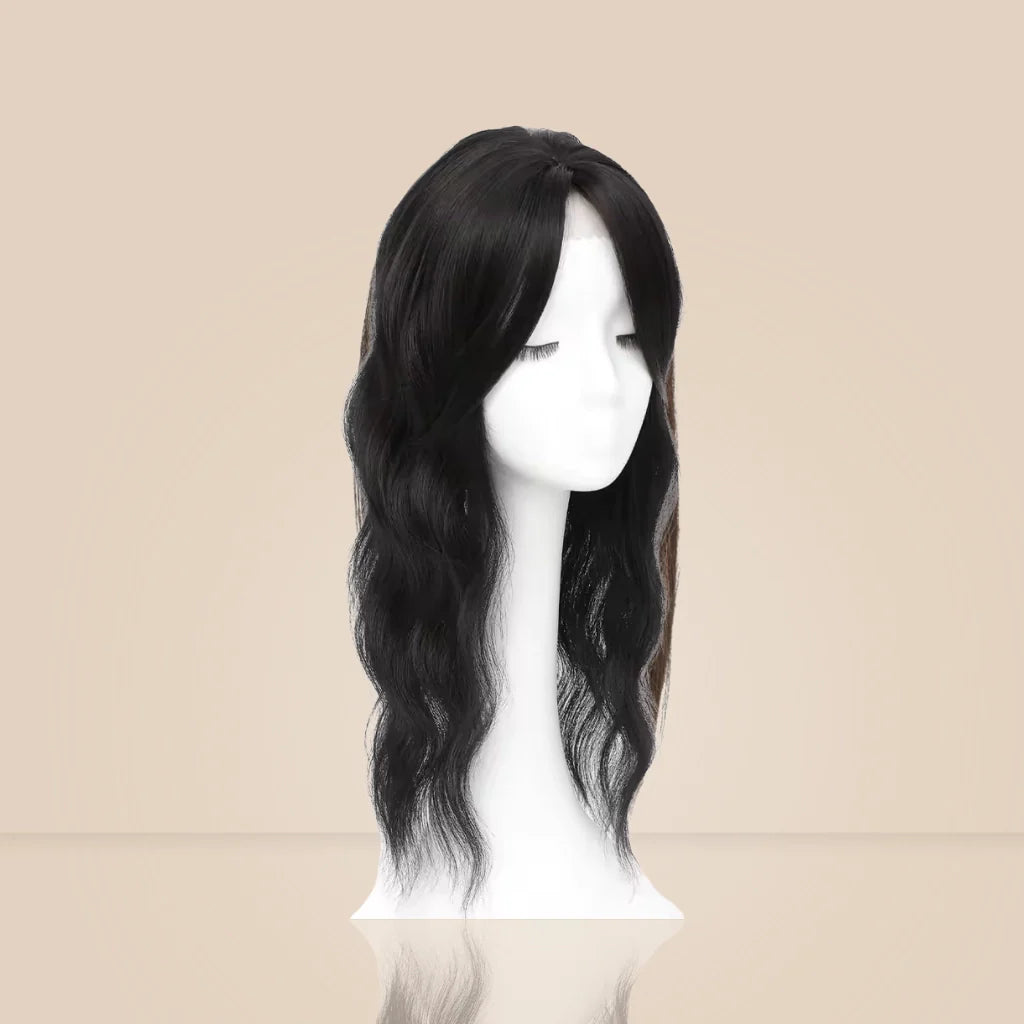 Top Closure - Tope de Cabello Natural Ondulado 50cm | Para Alopecia y Fallas