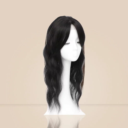 Top Closure - Tope de Cabello Natural Ondulado 50cm | Para Alopecia y Fallas