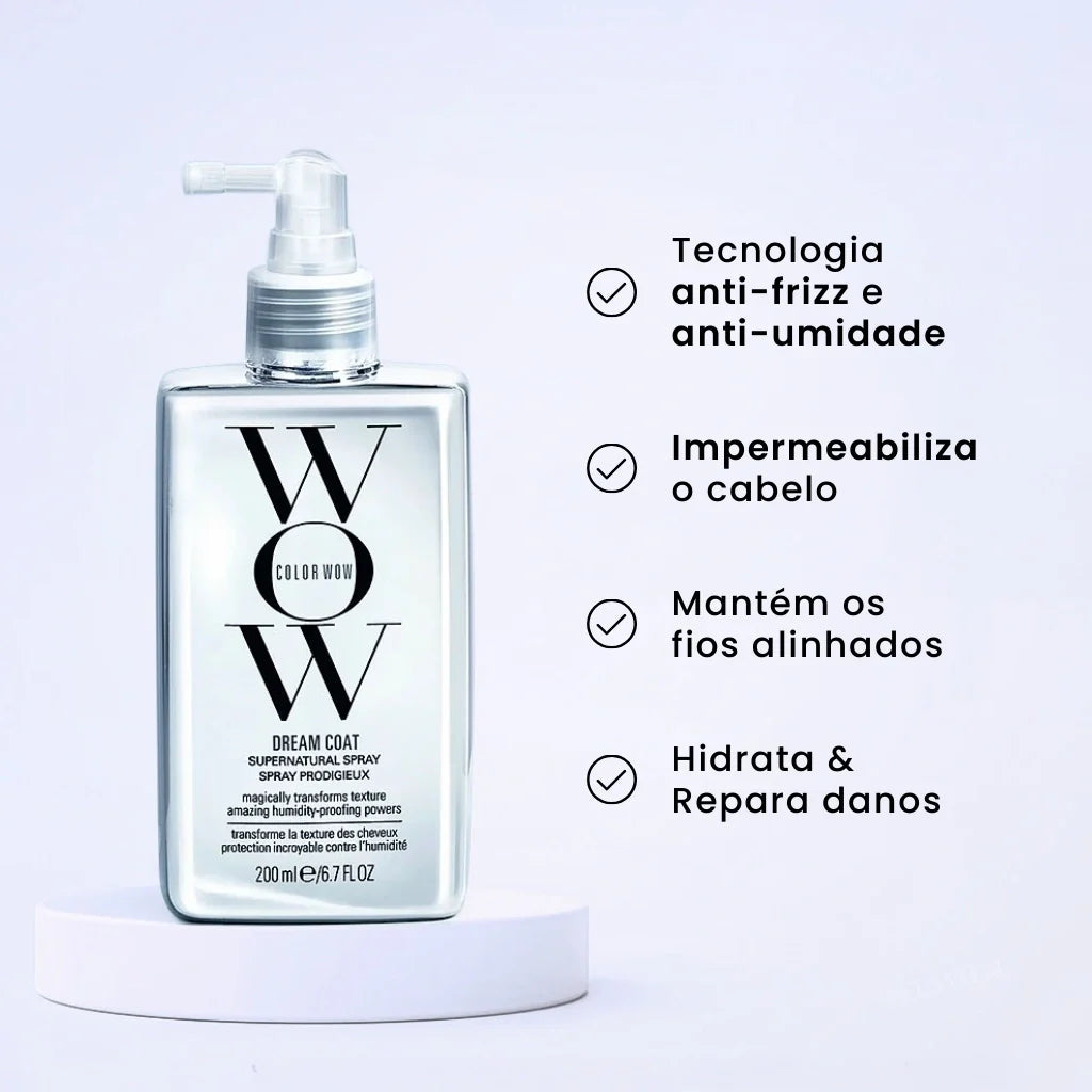Spray WOW Dream Coat Supernatural: Transformación Antifrizz Duradera