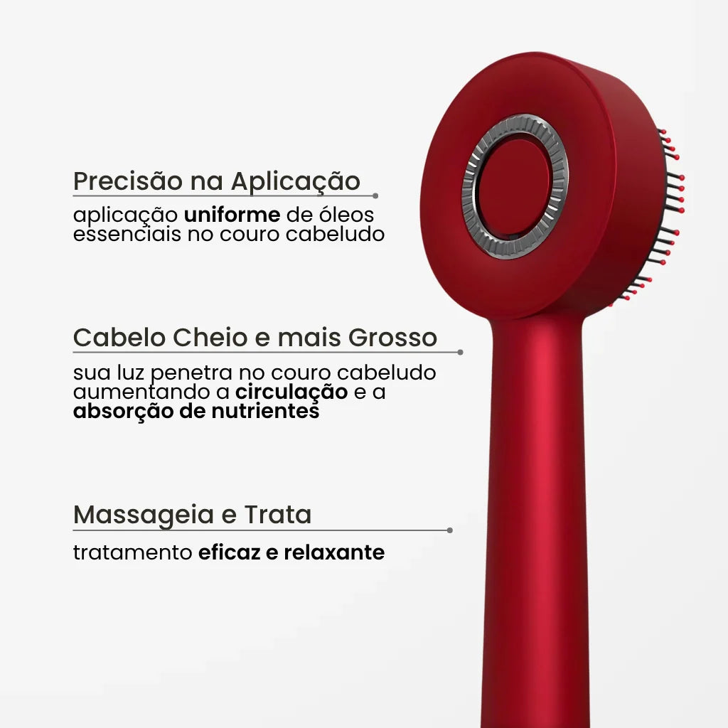 Peine BreoBrush: Terapia de Luz, Masajeador y Difusor