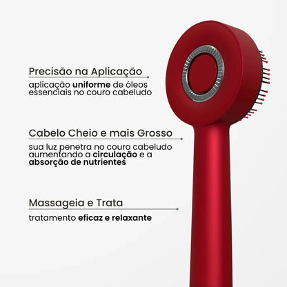 Peine BreoBrush: Terapia de Luz, Masajeador y Difusor