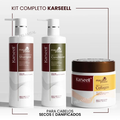Kit Karseell Completo: Shampoo, Acondicionador y Máscara