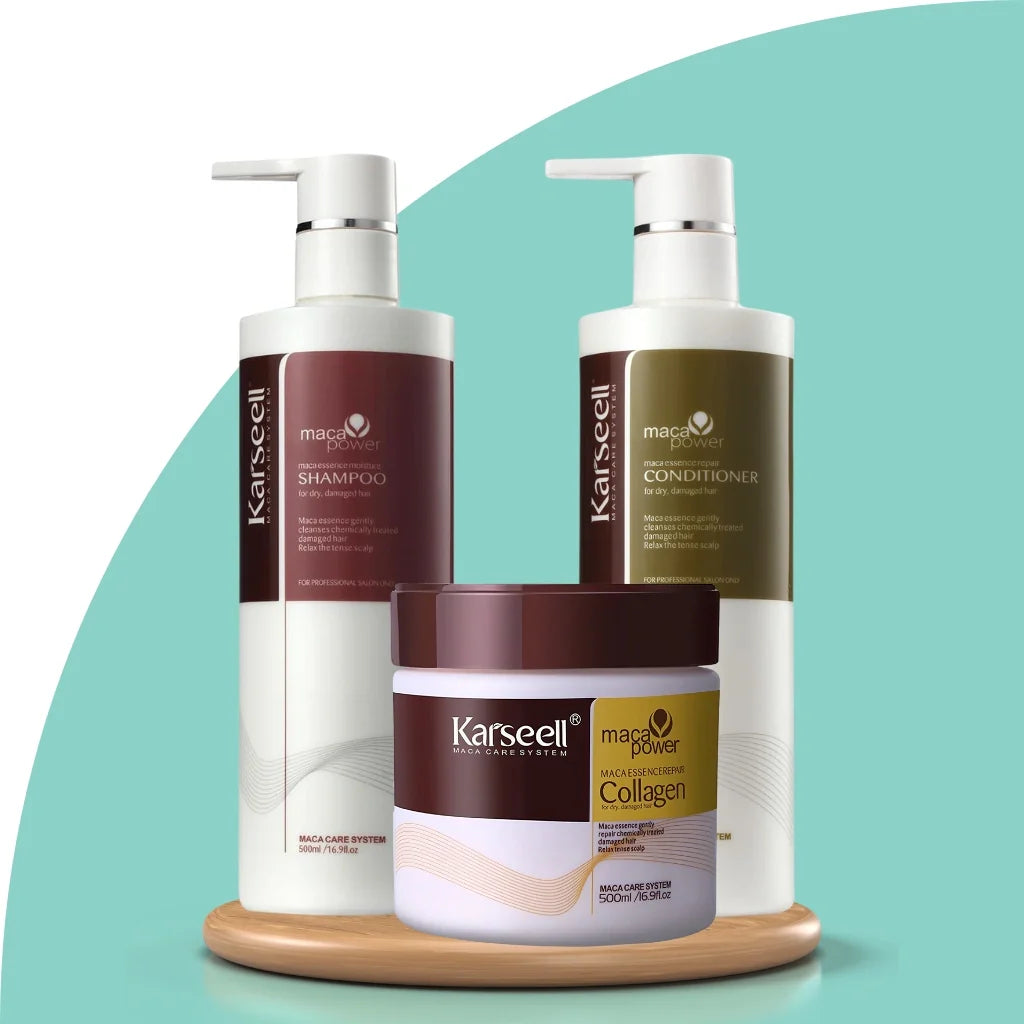 Kit Karseell Completo: Shampoo, Acondicionador y Máscara
